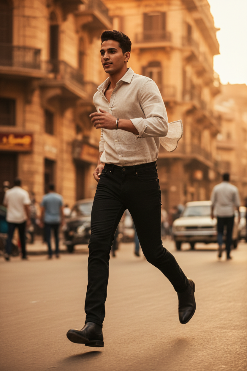 جينز سادة رجالي تركي — قطن 95% | مقاسات 30 حتى 50